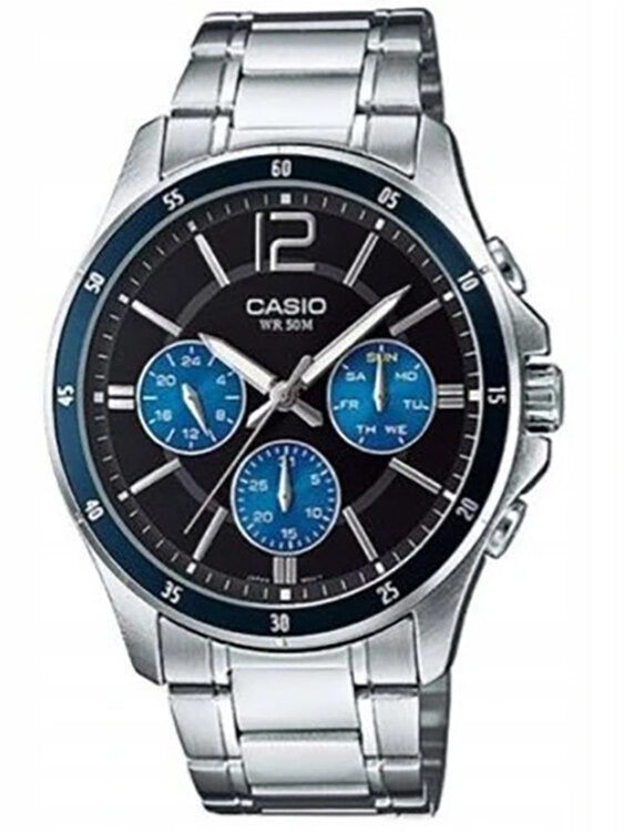CASIO MEN'S WATCH MTP-1374D-2AV (zd063c) + BOX