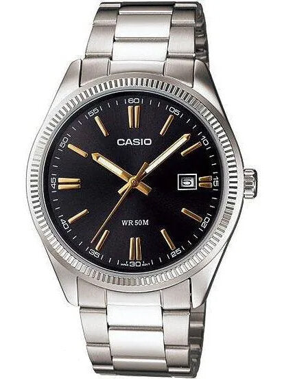 CASIO MEN'S WATCH MTP-1302D-1A2 (zd072b) + BOX